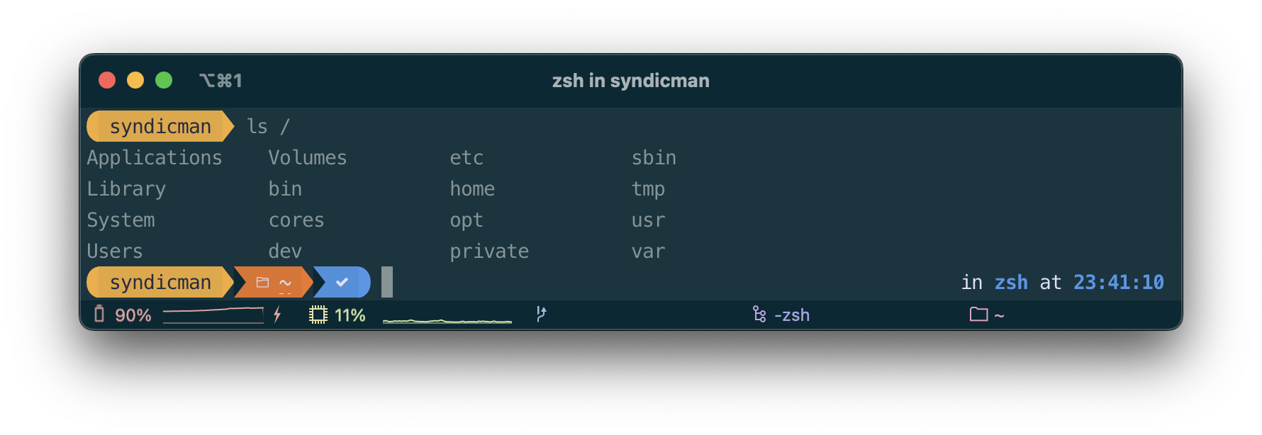 commande du terminal ls /
