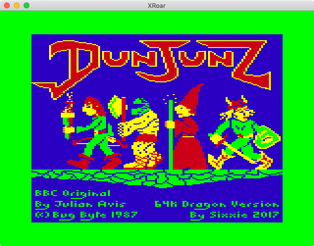 Dunjunz dans XRoar