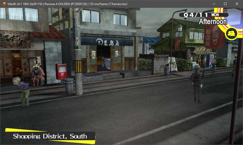 Persona 4 Golden dans Vita3K