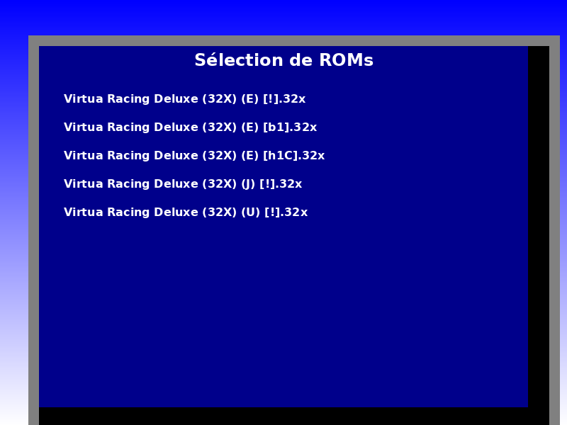 Illustration de noms de roms